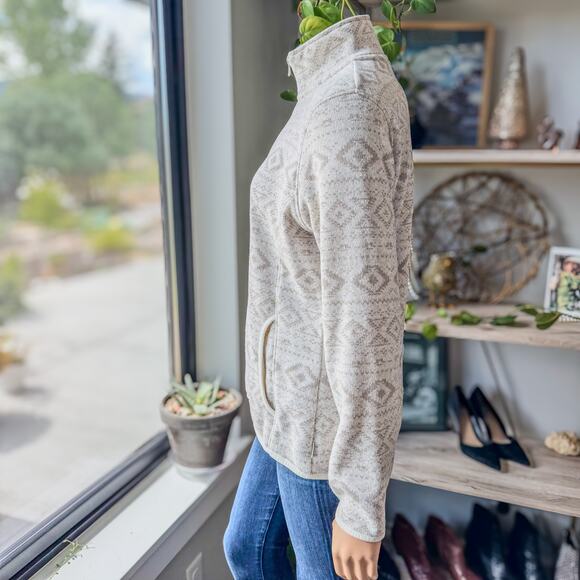 Eddie Bauer Women's Large Southwestern Aztec Full Zip Sweater/Sweatshirt, Fall - Picture 5 of 12